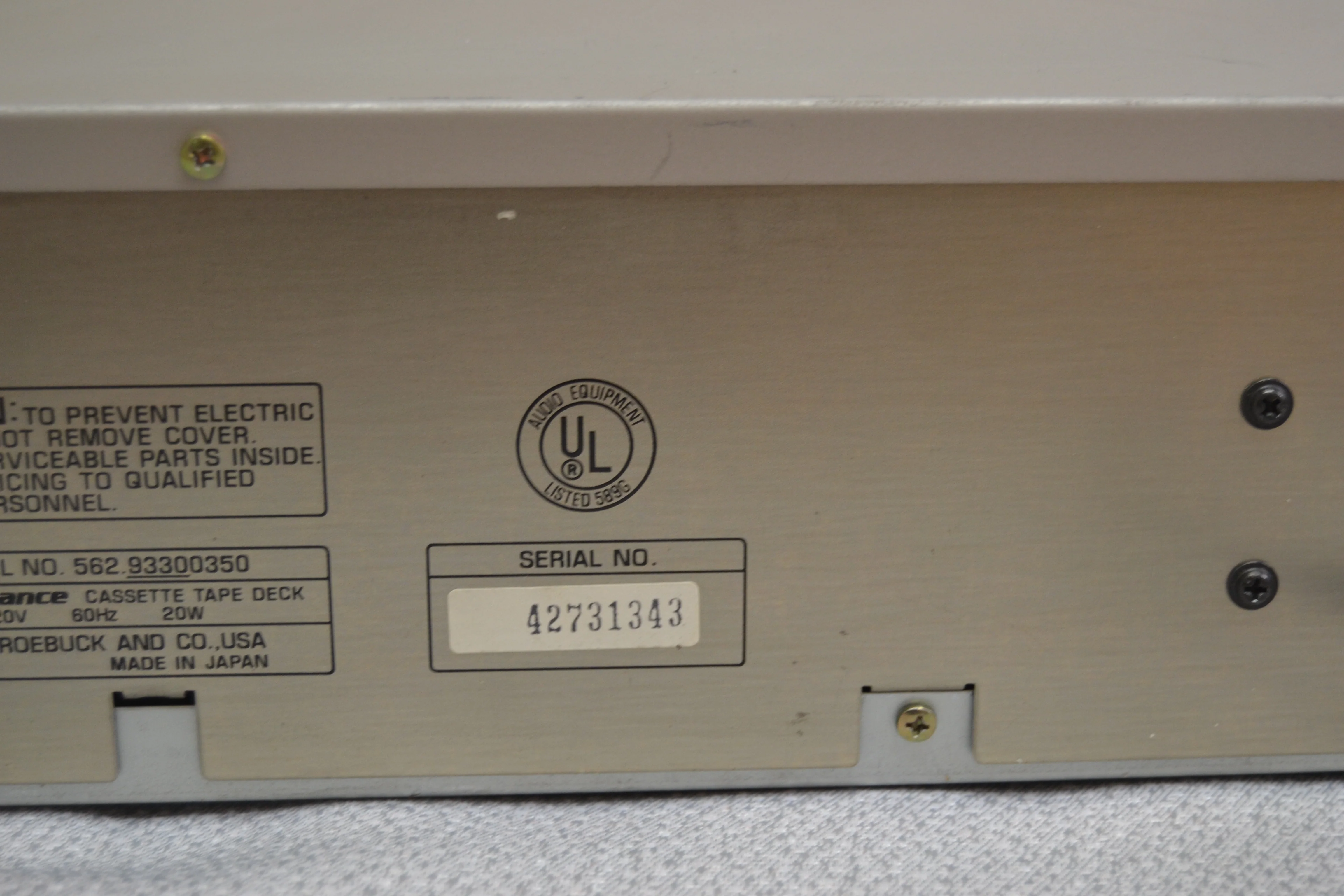 Proformance Cassette Tape Deck Model 562 W/Wireless Remote Control - Image 16