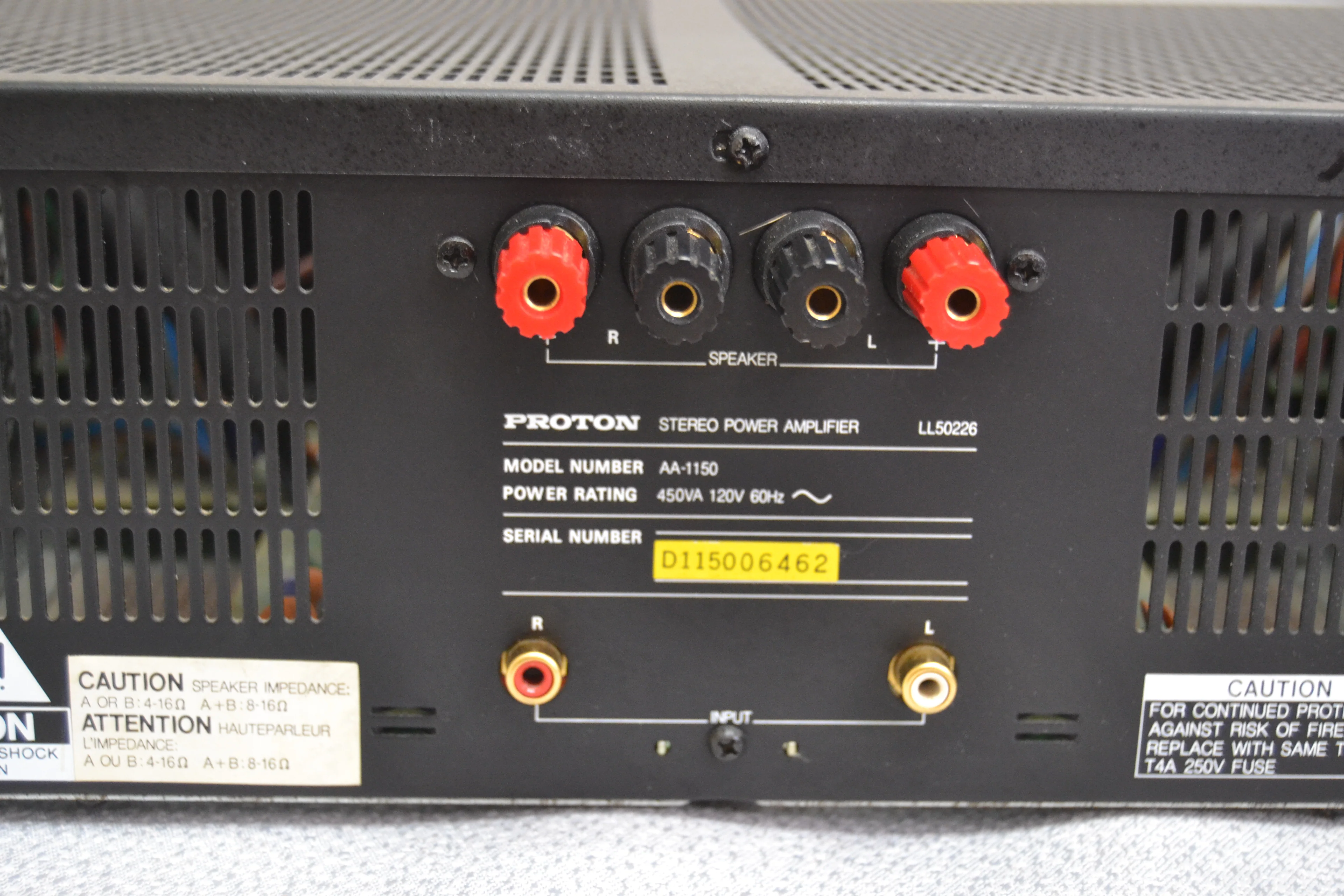 Proton AA1150 Stereo Power Amplifier * Fully Serviced * Rare ! - Image 11
