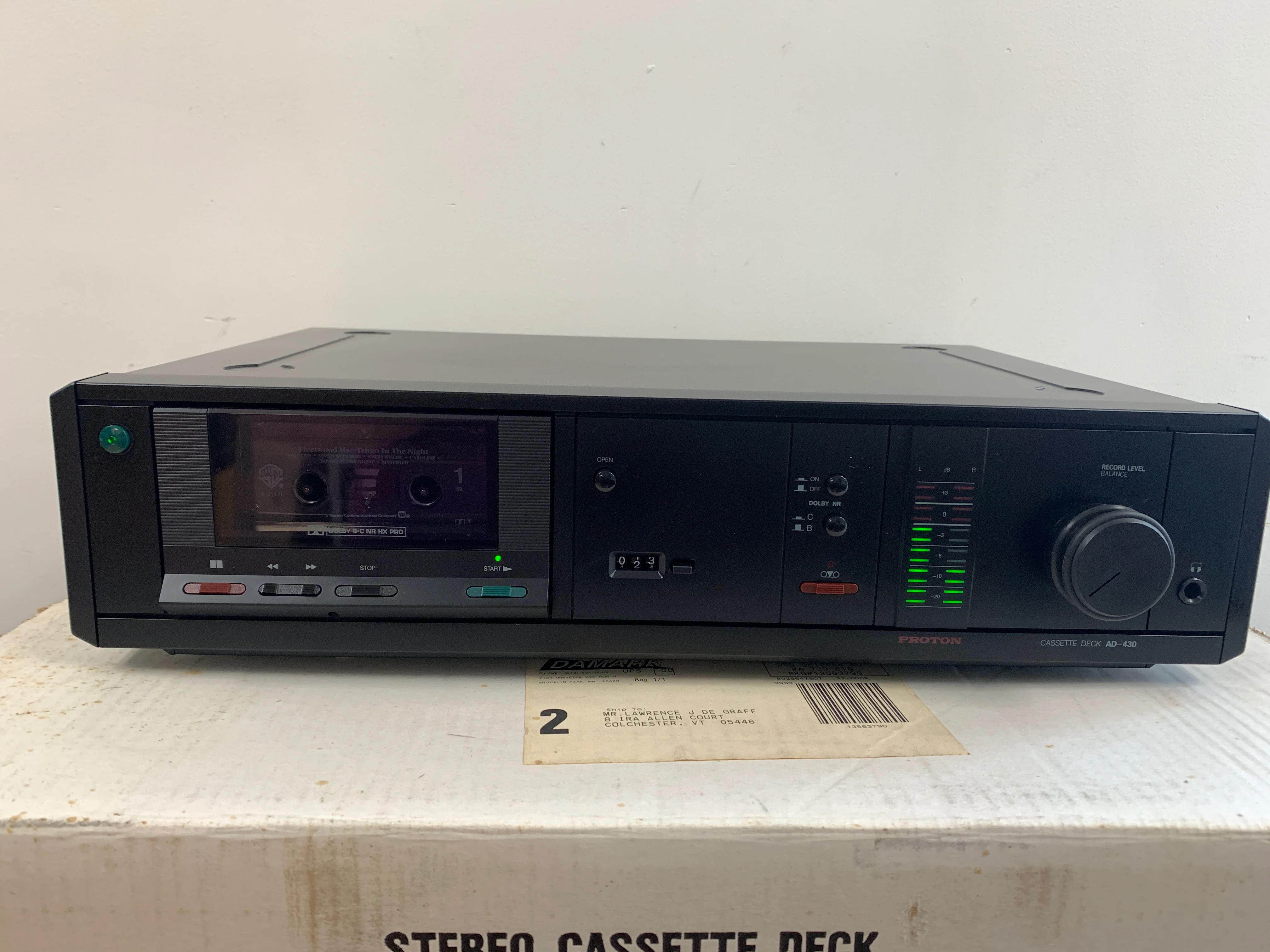 Proton AD430 Single Cassette Deck * Manual * Box - Image 2