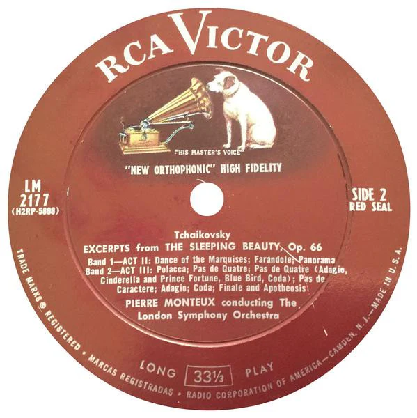 Pyotr Ilyich Tchaikovsky - Pierre Monteux Conducting The London Symphony Orchestra - Excerpts From The Sleeping Beauty (LP, Album, Mono) (Near Mint (NM or M-)) - Image 3