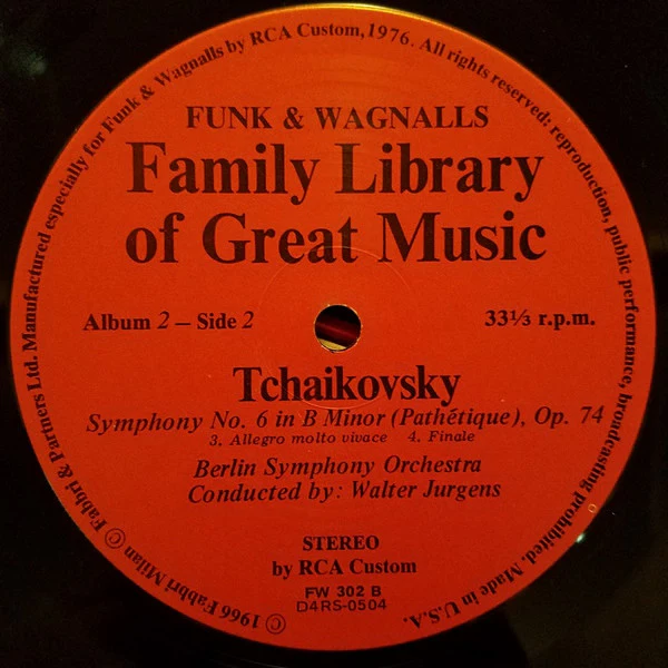 Pyotr Ilyich Tchaikovsky - The Pathétique - Sixth Symphony (LP, Album) (Very Good Plus (VG+)) - Image 4