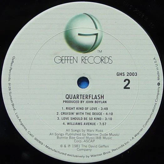 Quarterflash - Quarterflash (LP, Album, Club, CRC) (Very Good Plus (VG+)) - Image 4
