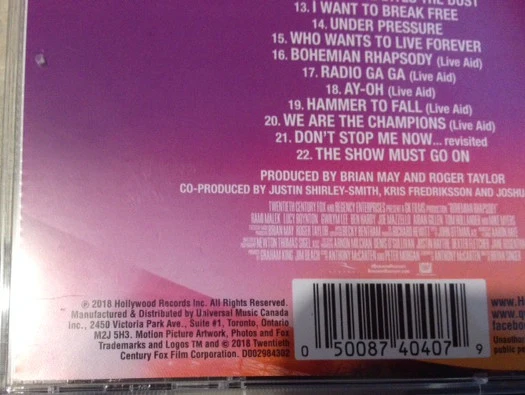 Queen - Bohemian Rhapsody The Original Soundtrack (CD, Comp) (Very Good Plus (VG+)) - Image 2