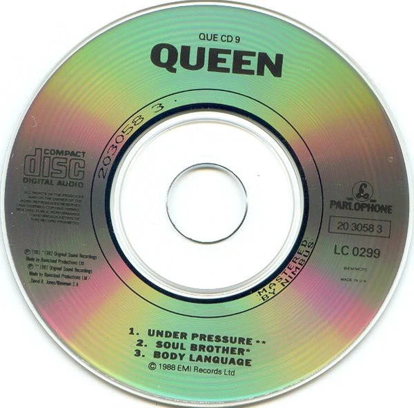 Queen & David Bowie - Under Pressure (CD, Mini, Maxi) (Near Mint (NM or M-)) - Image 3