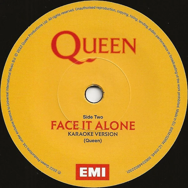 Queen - Face It Alone (7", Single) (Mint (M)) - Image 5