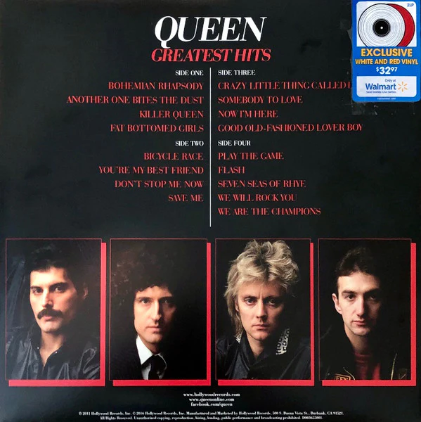 Queen - Greatest Hits (LP, Whi + LP, Red + Comp, RE) (Good Plus (G+)) - Image 4