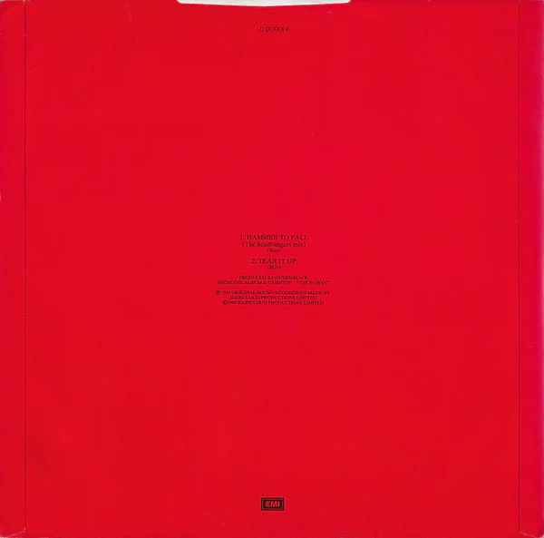 Queen - Hammer To Fall (12", Single) (Near Mint (NM or M-)) - Image 2