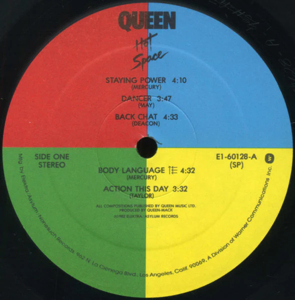Queen - Hot Space (LP, Album, SP ) (Very Good Plus (VG+)) - Image 3