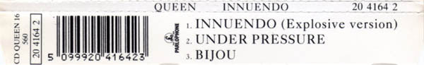 Queen - Innuendo (CD, Single) (Very Good (VG)) - Image 2