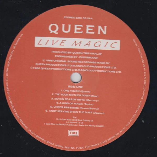 Queen - Live Magic (LP, Album, Gat) (Near Mint (NM or M-)) - Image 4