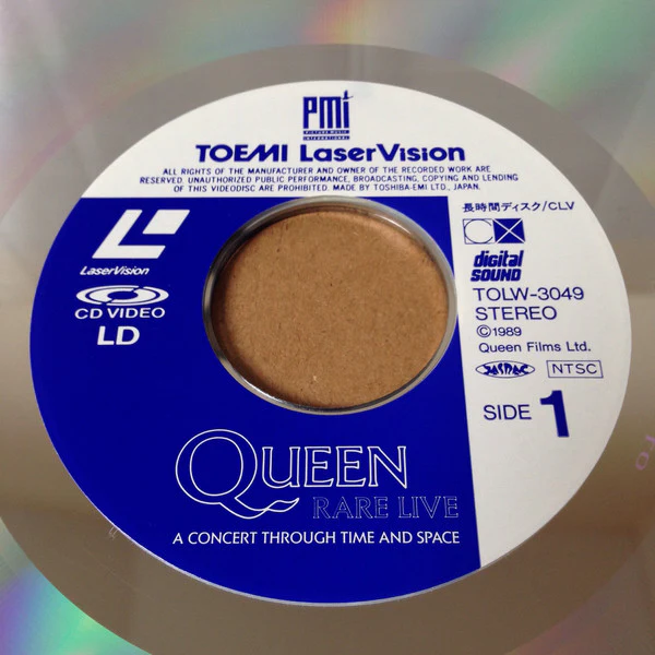 Queen - Rare Live (A Concert Through Time And Space) (Laserdisc, 12", S/Sided, NTSC) (Near Mint (NM or M-)) - Image 3
