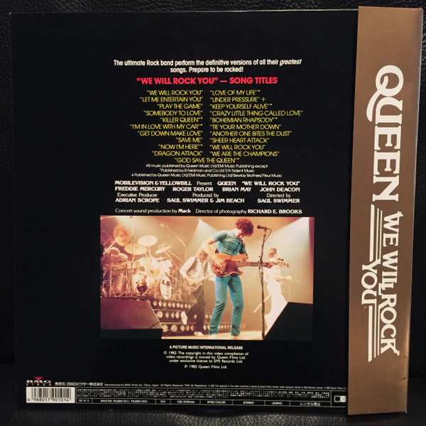 Queen - We Will Rock You (Laserdisc, 12", RE, NTSC) (Near Mint (NM or M-)) - Image 3
