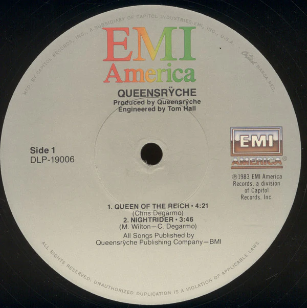 Queensrÿche - Queensrÿche (12", EP, Jac) (Near Mint (NM or M-)) - Image 3