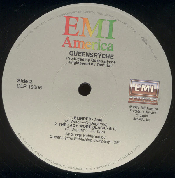 Queensrÿche - Queensrÿche (12", EP, Jac) (Near Mint (NM or M-)) - Image 4