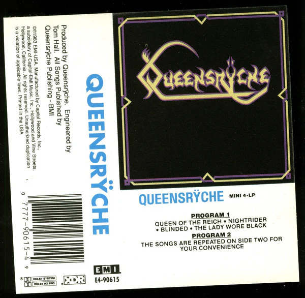 Queensrÿche - Queensrÿche (Cass, EP, Dol) (Near Mint (NM or M-))