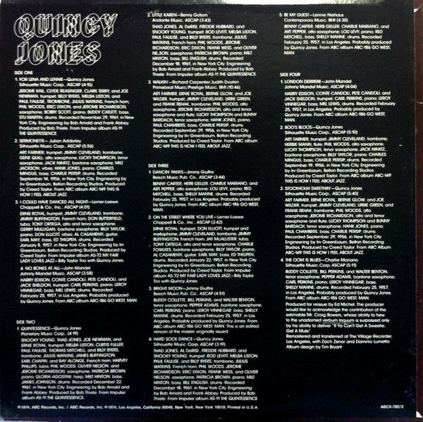 Quincy Jones - Mode (2xLP, Comp, RM) (Very Good Plus (VG+)) - Image 2