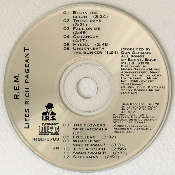 R.E.M. - Lifes Rich Pageant (CD, Album, Club, RE, Pit) (Very Good Plus (VG+)) - Image 3