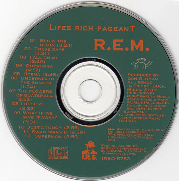 R.E.M. - Lifes Rich Pageant (CD, Album, RE, Gre) (Very Good Plus (VG+)) - Image 3