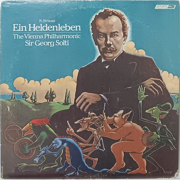 Richard Strauss, Wiener Philharmoniker, Georg Solti - Ein Heldenleben (LP, Album) (Near Mint (NM or M-))
