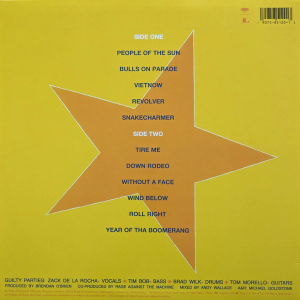 Rage Against The Machine - Evil Empire (LP, Album, RE, RM, 180) (Near Mint (NM or M-)) - Image 2