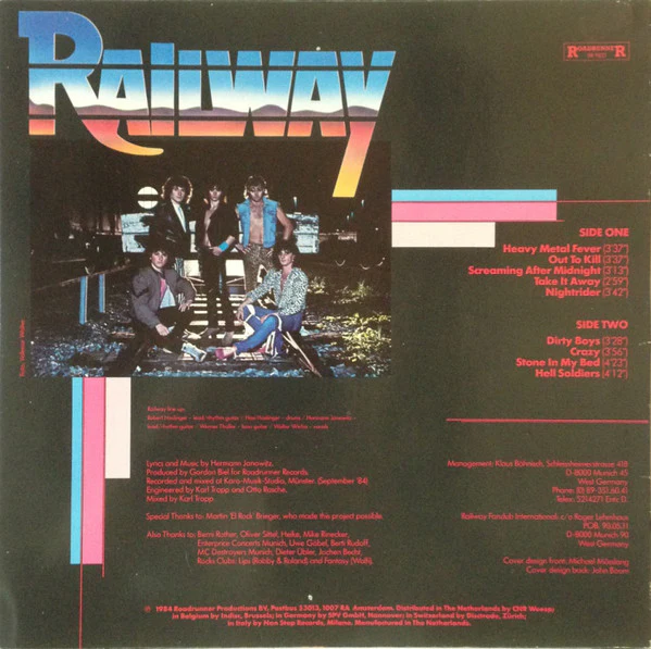 Railway - Railway (LP, Album) (Near Mint (NM or M-)) - Image 2
