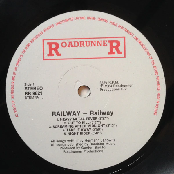 Railway - Railway (LP, Album) (Near Mint (NM or M-)) - Image 3