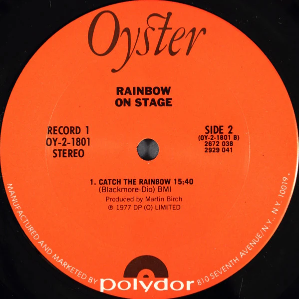 Rainbow - On Stage (2xLP, Album, Pit) (Good Plus (G+)) - Image 4