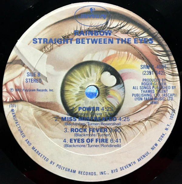 Rainbow - Straight Between The Eyes (LP, Album, 53,) (Near Mint (NM or M-)) - Image 4