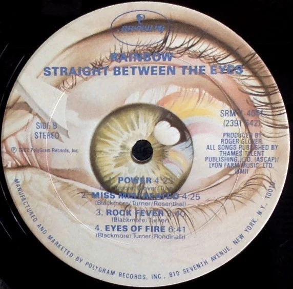 Rainbow - Straight Between The Eyes (LP, Album, Club, CRC) (Very Good (VG)) - Image 4