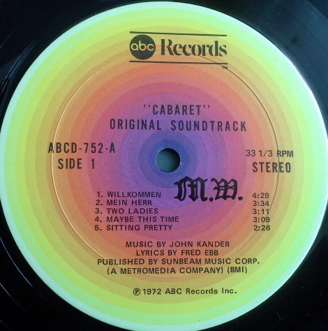 Ralph Burns - Cabaret / Original Sound Track Recording (LP, Album, RP) (Very Good (VG)) - Image 4