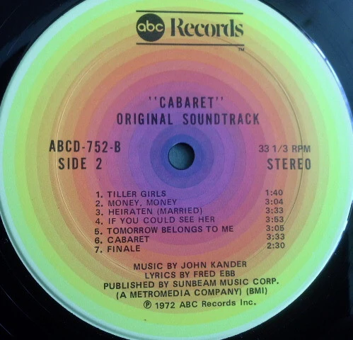 Ralph Burns - Cabaret / Original Sound Track Recording (LP, Album, RP) (Very Good (VG)) - Image 5
