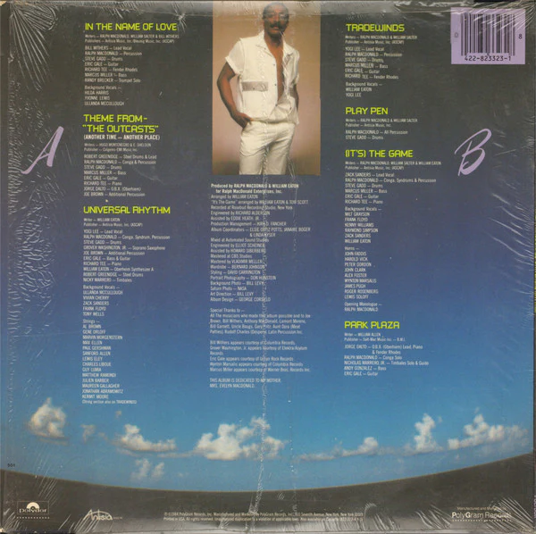 Ralph MacDonald - Universal Rhythm (LP, Album) (Very Good Plus (VG+)) - Image 2
