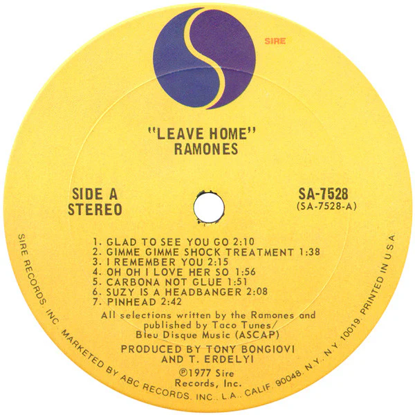 Ramones - Leave Home (LP, Album, Pit) (Very Good Plus (VG+)) - Image 3