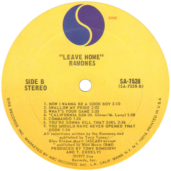 Ramones - Leave Home (LP, Album, Pit) (Very Good Plus (VG+)) - Image 4