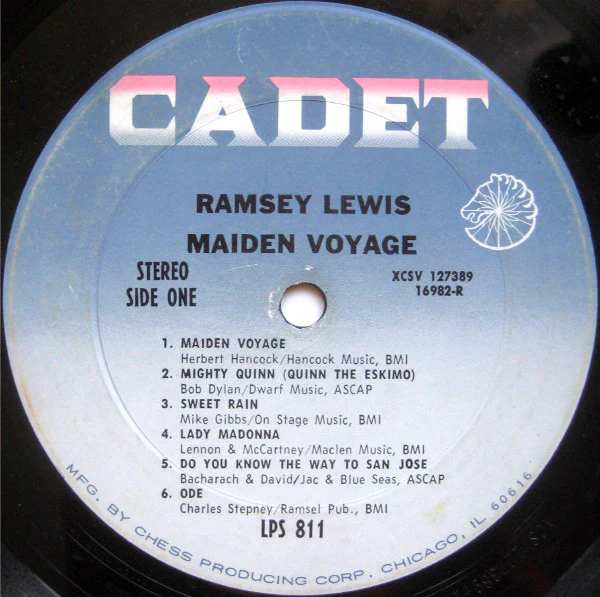 Ramsey Lewis - Maiden Voyage (LP, Album, Ter) (Very Good Plus (VG+)) - Image 3