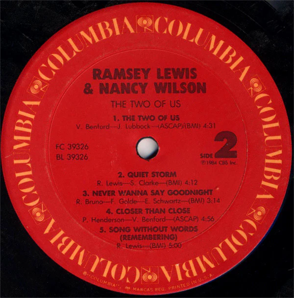 Ramsey Lewis & Nancy Wilson - The Two Of Us (LP, Album) (Very Good Plus (VG+)) - Image 4