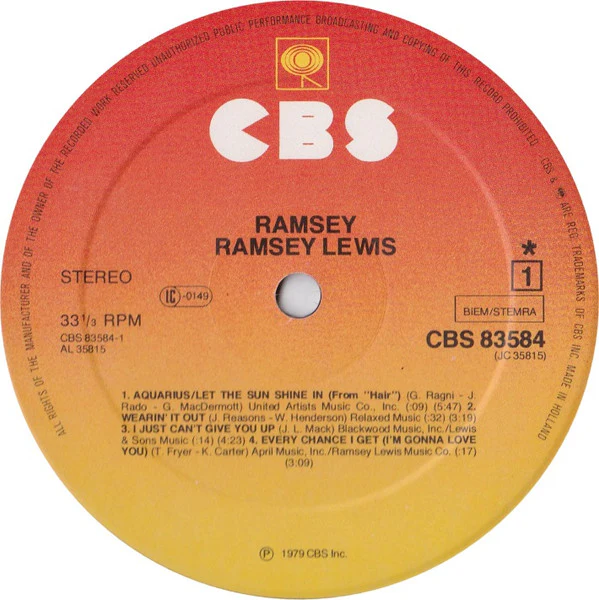 Ramsey Lewis - Ramsey (LP, Album) (Very Good (VG)) - Image 2