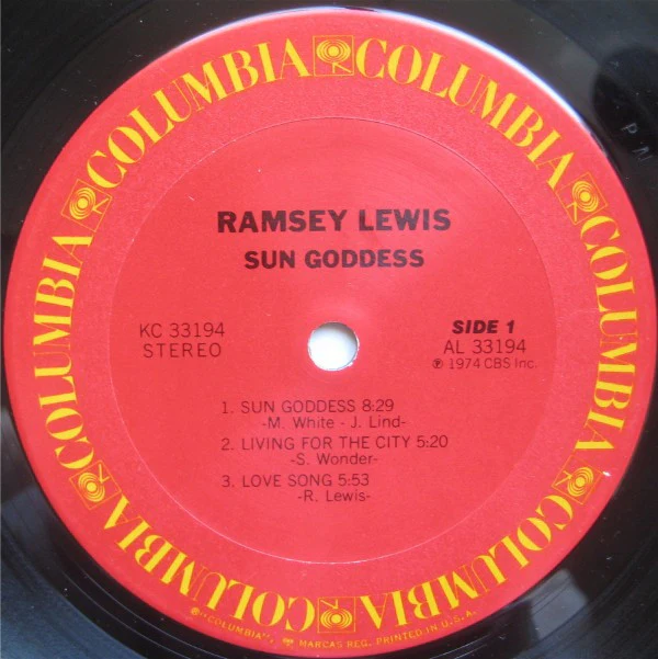Ramsey Lewis - Sun Goddess (LP, Album, Pit) (Very Good Plus (VG+)) - Image 3