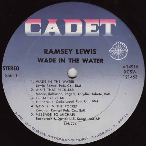 Ramsey Lewis - Wade In The Water (LP, Album, Ter) (Very Good (VG)) - Image 3