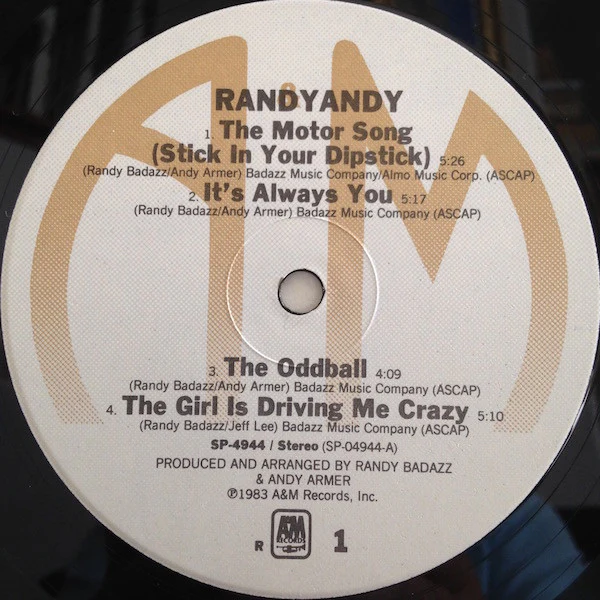 Randy Andy - Randyandy (LP, Album) (Very Good (VG)) - Image 3
