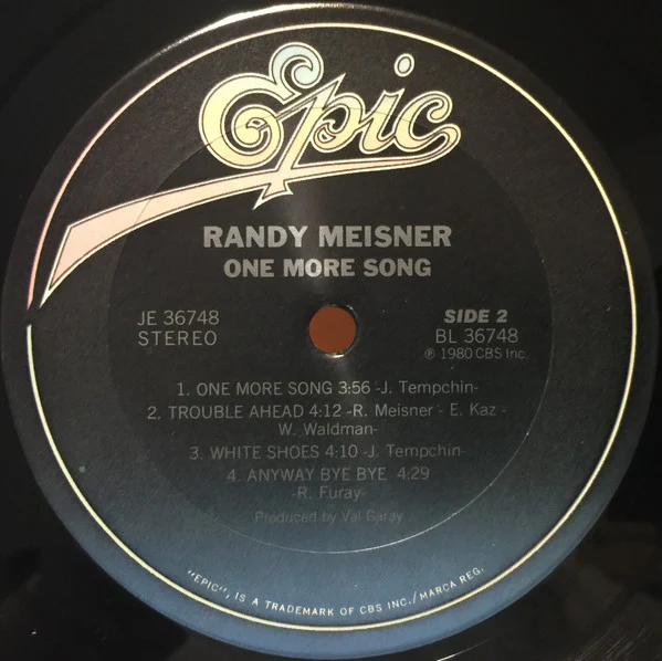 Randy Meisner - One More Song (LP, Album, Pit) (Very Good Plus (VG+)) - Image 4