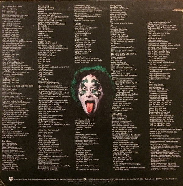 Randy Newman - Born Again (LP, Album, Jac) (Near Mint (NM or M-)) - Image 2