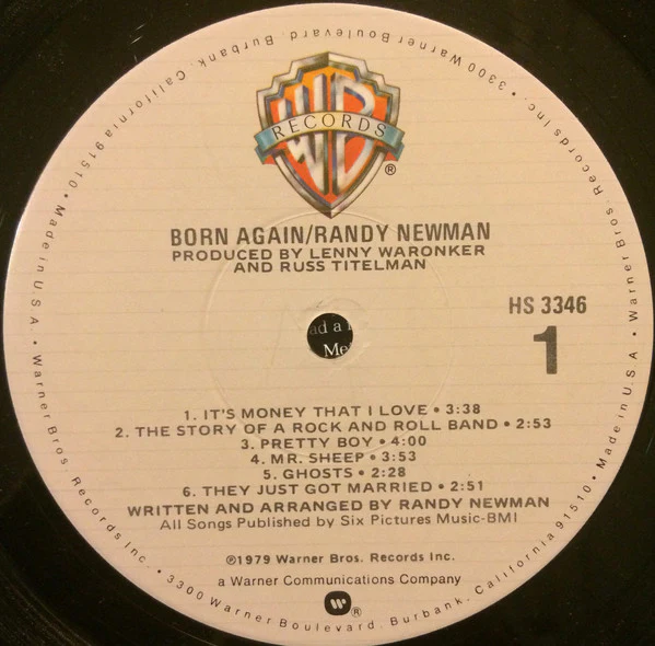 Randy Newman - Born Again (LP, Album, Jac) (Near Mint (NM or M-)) - Image 3