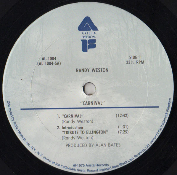 Randy Weston - Carnival (Live At Montreux '74) (LP, Album, San) (Very Good Plus (VG+)) - Image 3