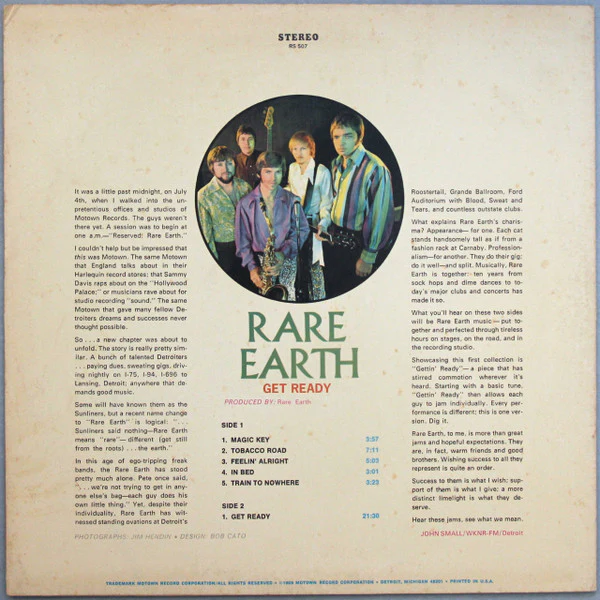 Rare Earth - Get Ready (LP, Album, RP) (Very Good (VG)) - Image 2