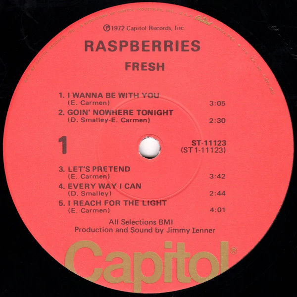 Raspberries - Fresh (LP, Album, Win) (Very Good Plus (VG+)) - Image 5