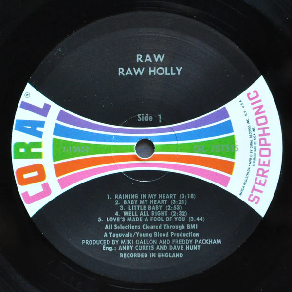 Raw - Raw Holly (LP, Album) (Very Good (VG)) - Image 3