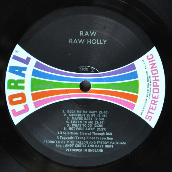 Raw - Raw Holly (LP, Album) (Very Good (VG)) - Image 4