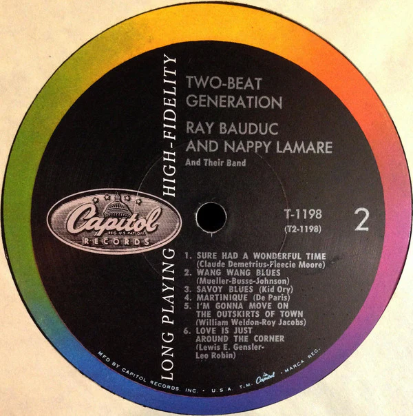 Ray Bauduc, Nappy LaMare - Two-Beat Generation (LP, Mono) (Very Good (VG)) - Image 3