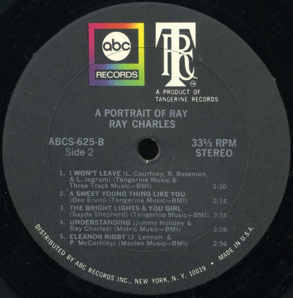 Ray Charles - A Portrait Of Ray (LP, Album) (Very Good Plus (VG+)) - Image 4